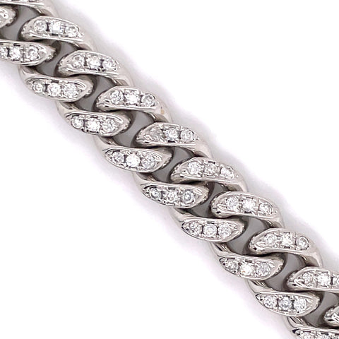 6.00 CT. Diamond Cuban Bracelet in Gold - 11.50mm - White Carat - USA & Canada