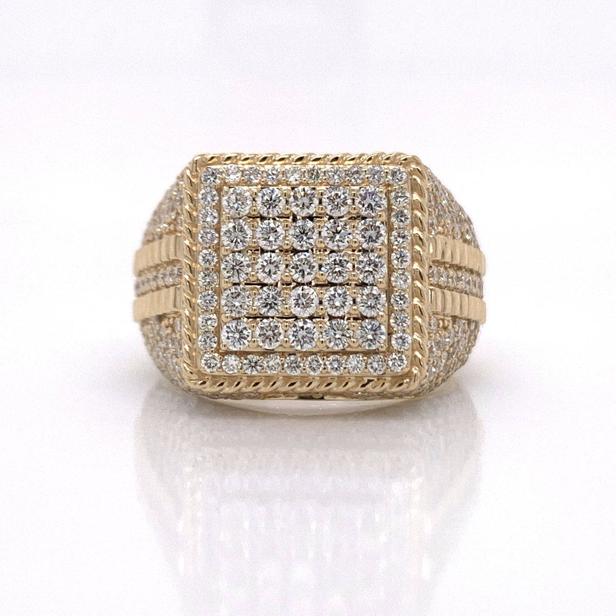 3.75 CT. Diamond Ring 10KT Gold - White Carat Diamonds 