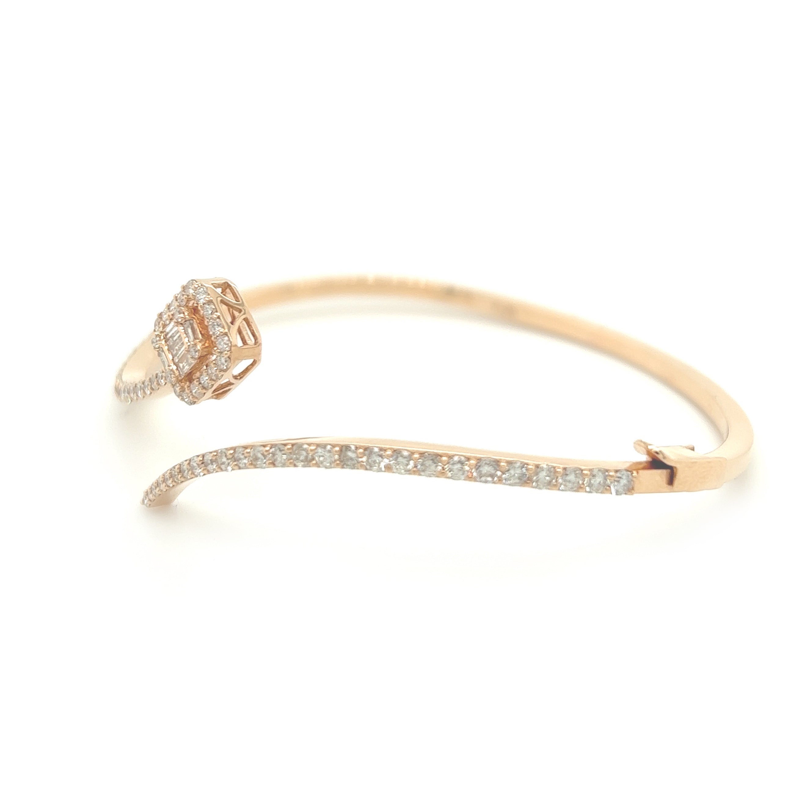 Ladies Bangle Diamond Bracelet - White Carat - USA & Canada