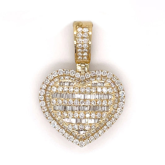 Diamond Heart Pendant 10K - White Carat - USA & Canada