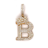 Diamond Letter "B" Pendant 14K - White Carat - USA & Canada