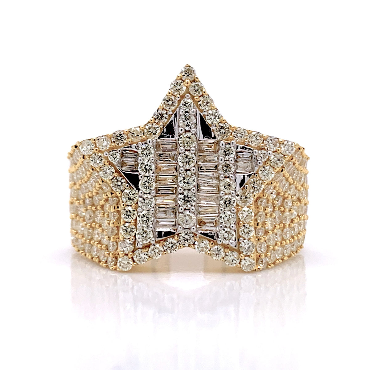 3.00 CT. Diamond 10KT Gold Ring - White Carat Diamonds 