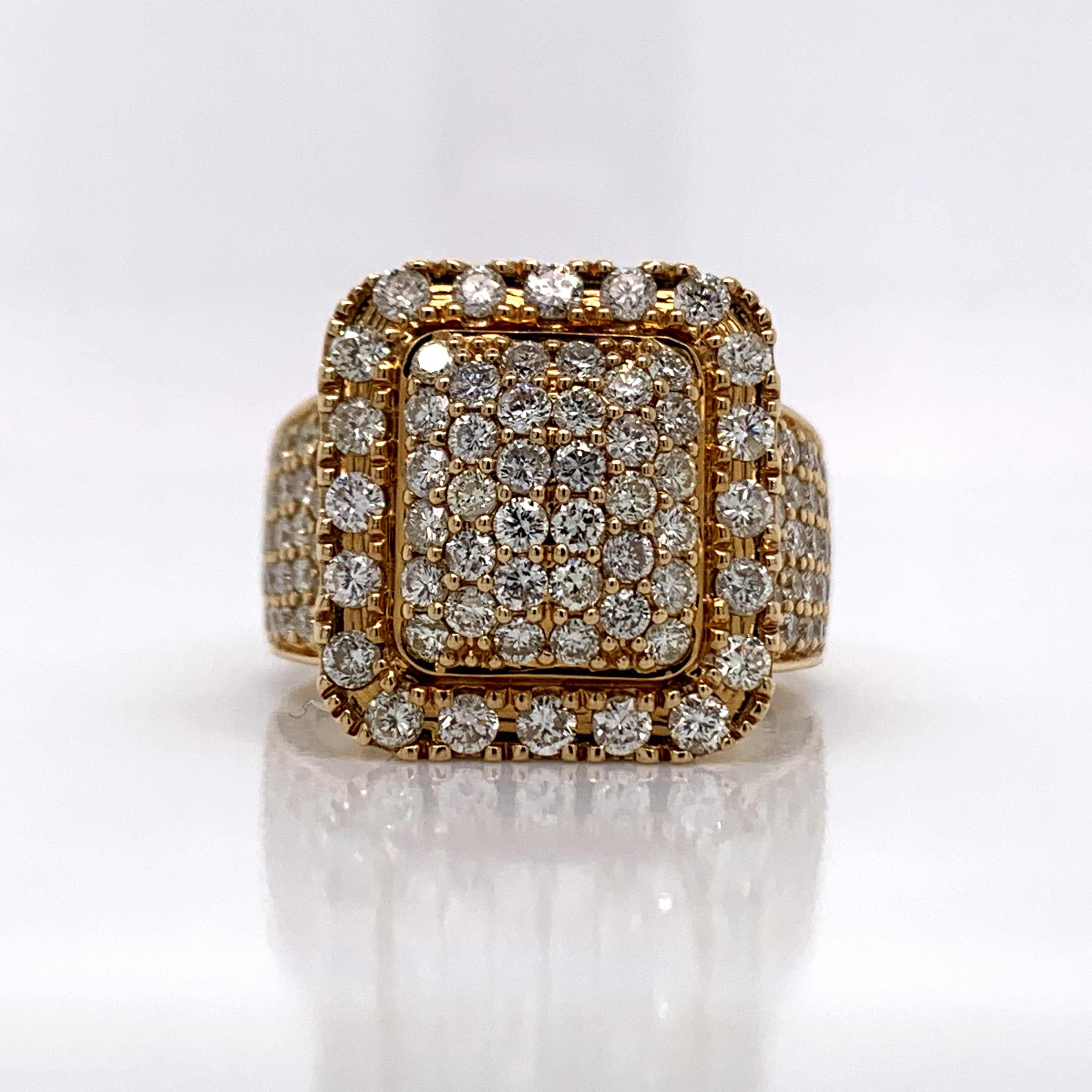 5.00CT Diamond 10K Gold Ring - White Carat Diamonds 