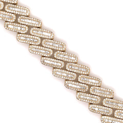 10.00 CT. Diamond Cuban Bracelet in Gold - 14.50mm - White Carat - USA & Canada