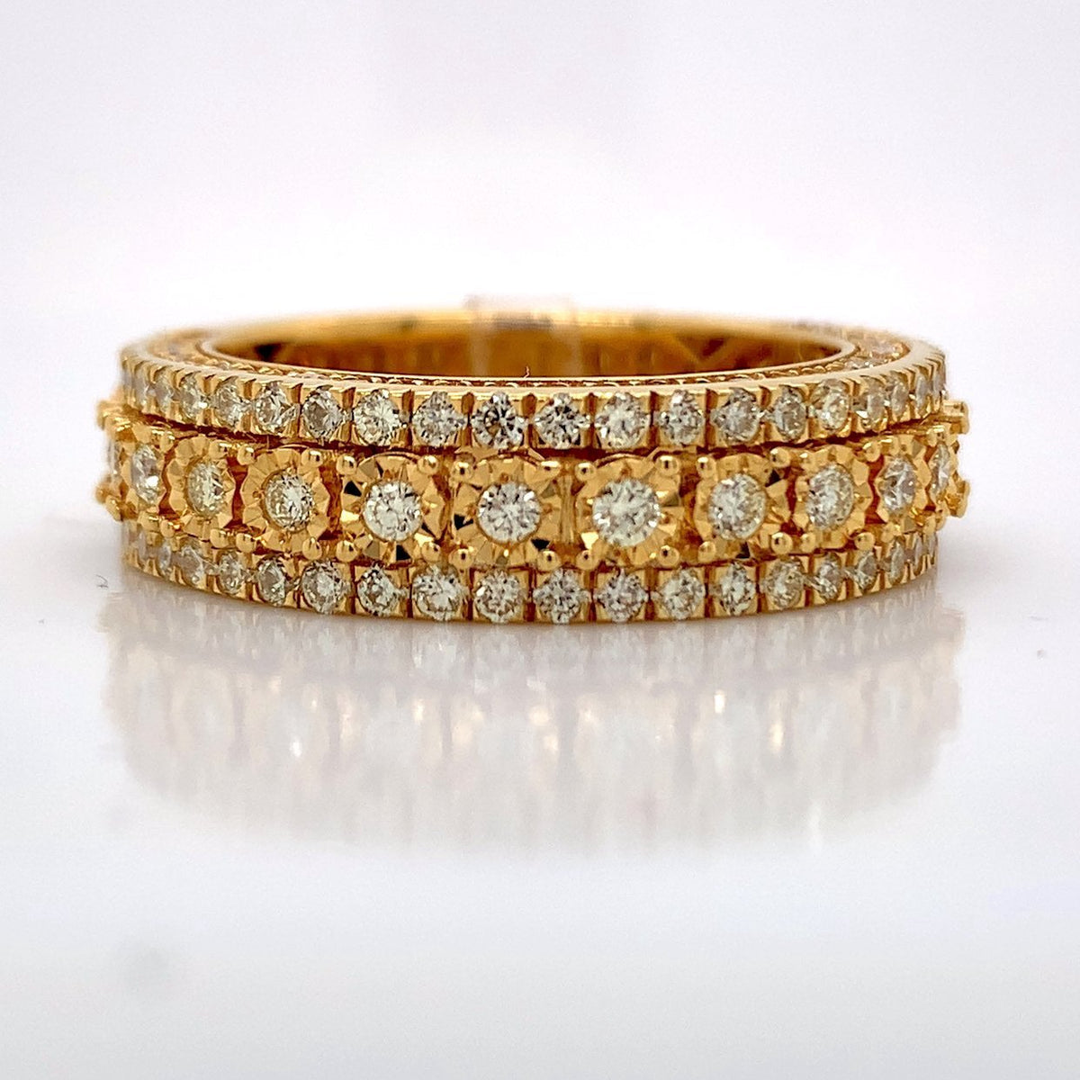 2.00CT Diamond 10K Gold Ring - White Carat Diamonds 