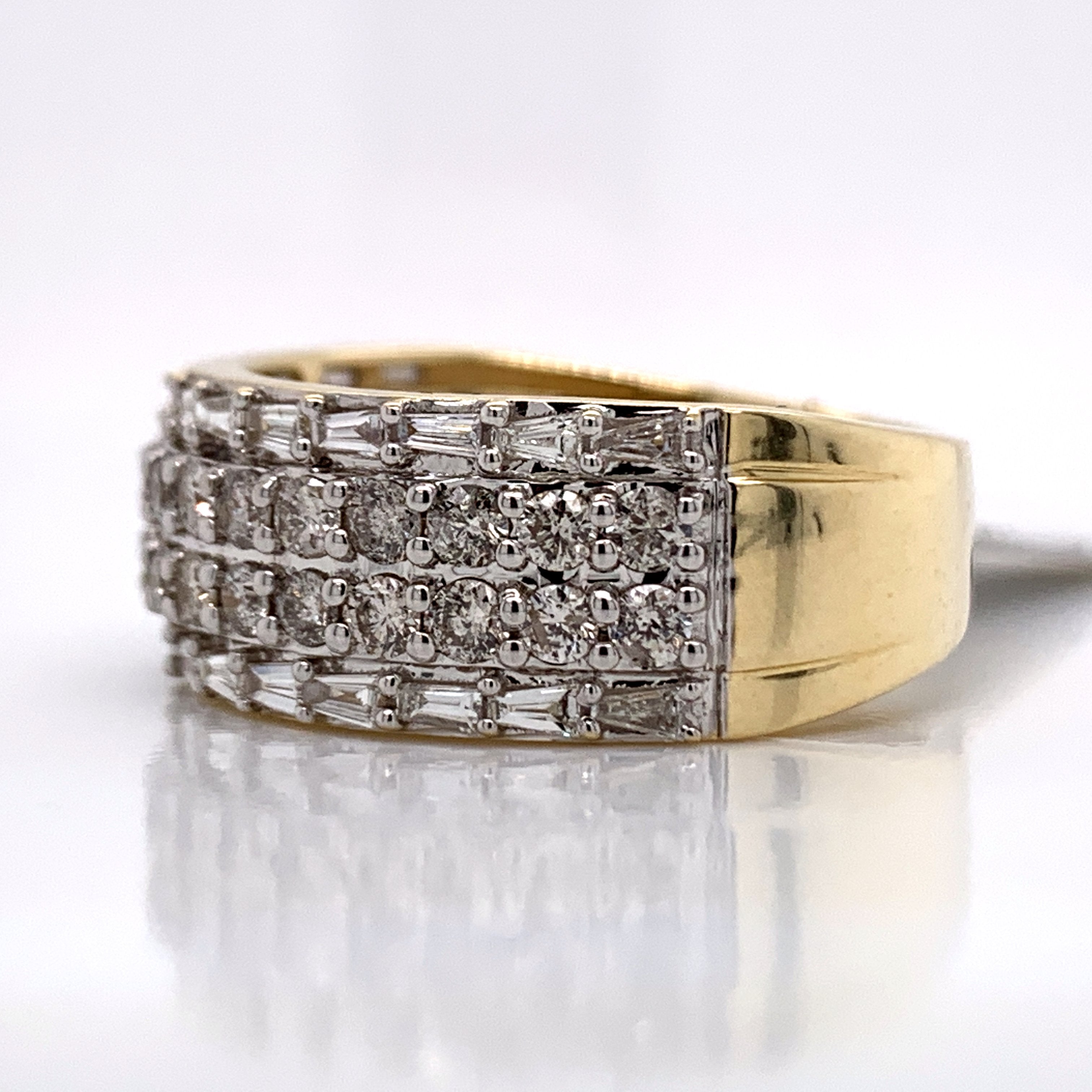 1.84CT Diamond 10K Gold Ring - White Carat Diamonds 