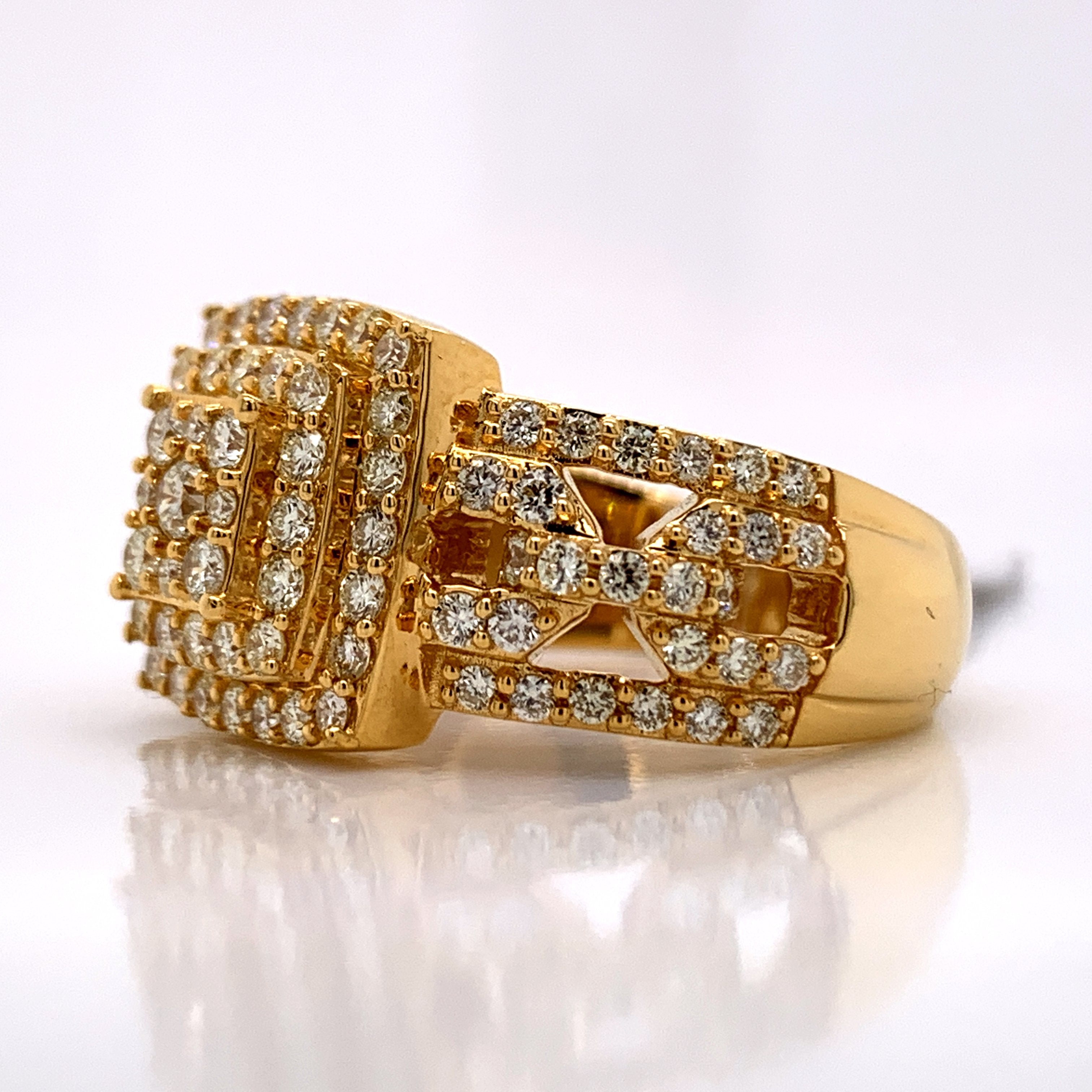 1.47CT Diamond 10K Gold Ring - White Carat Diamonds 