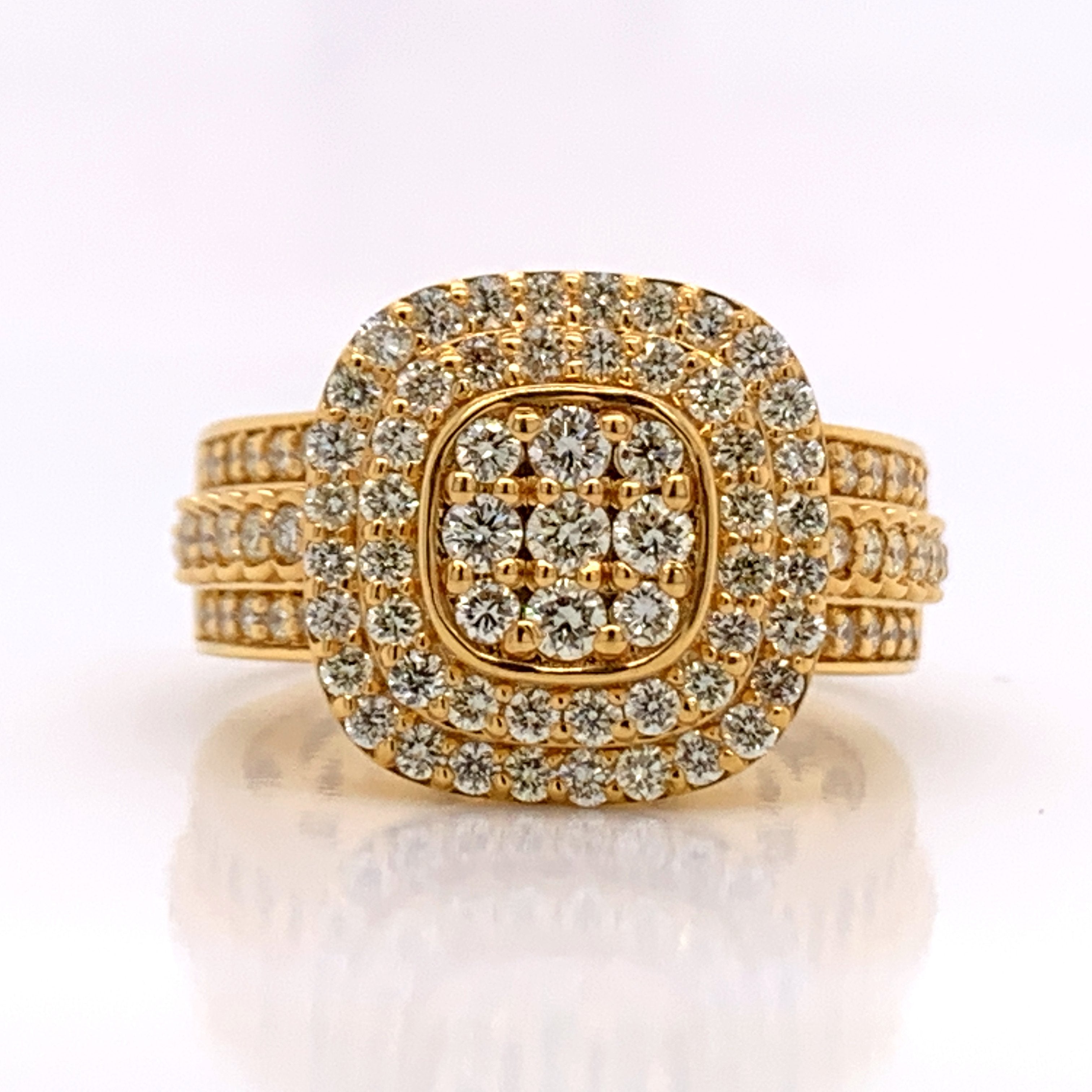 1.78CT Diamond 10K Gold Ring - White Carat Diamonds 