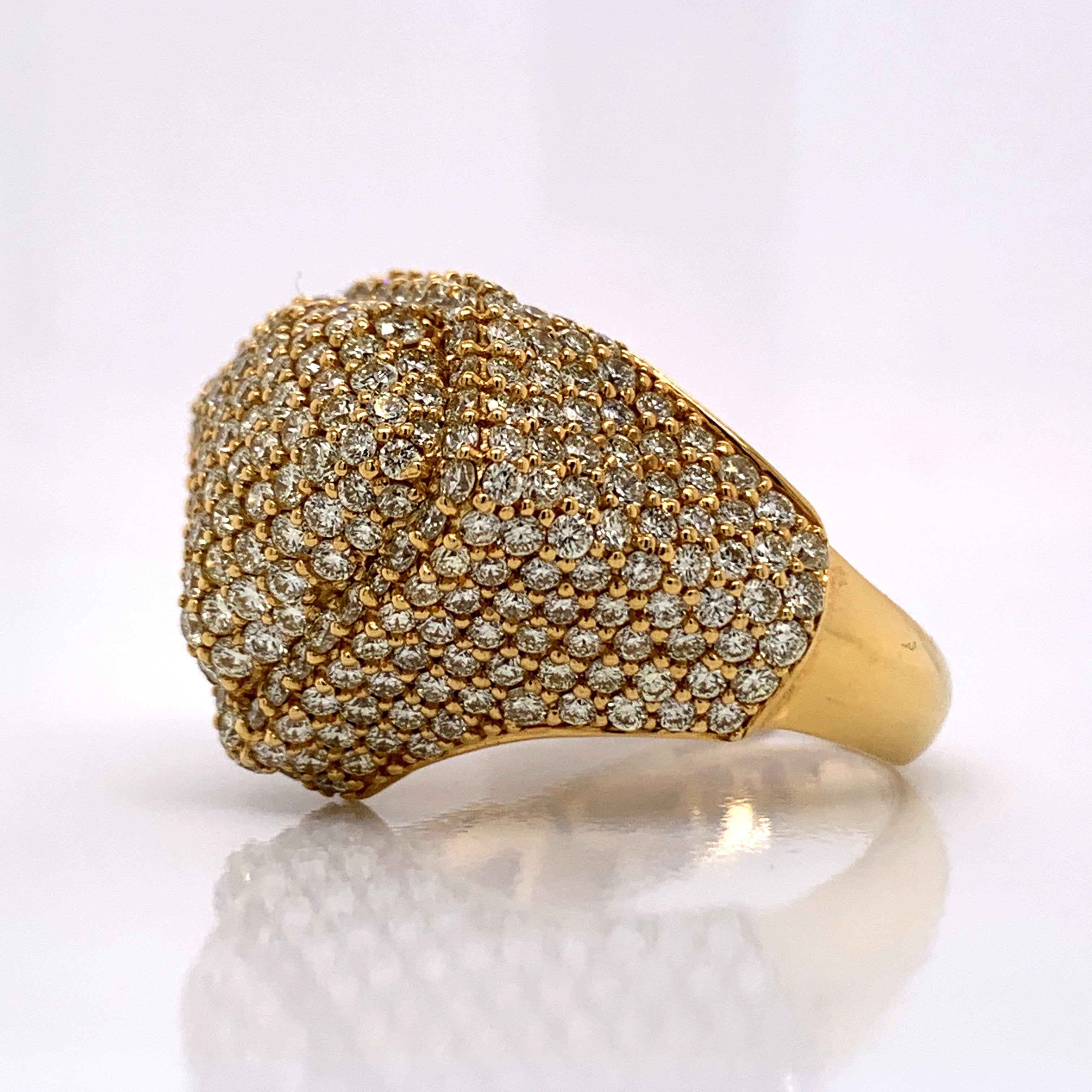 5.56 CT. Diamond 10K Gold Ring - White Carat Diamonds 