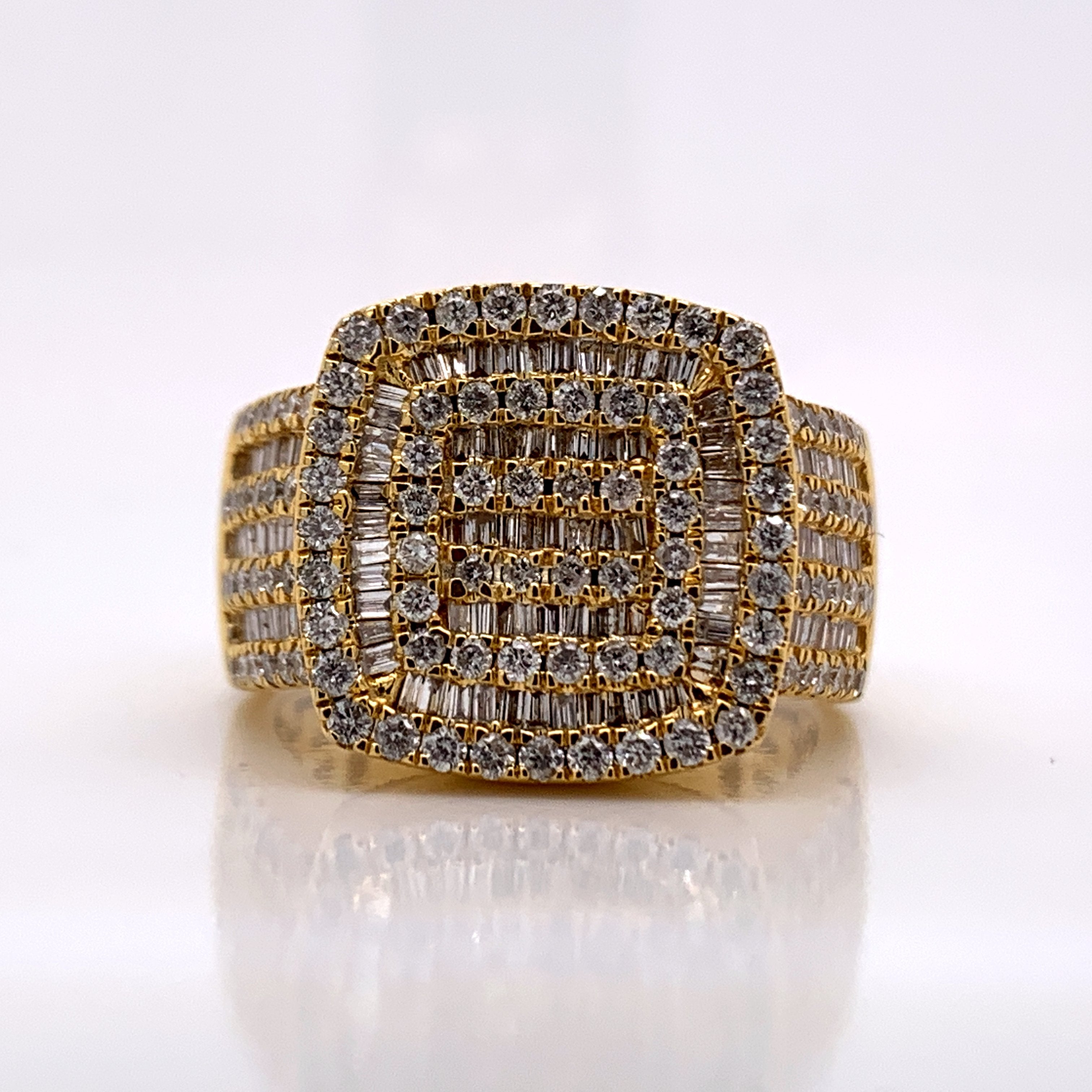 2.08 CT. Diamond 10K Gold Ring - White Carat Diamonds 