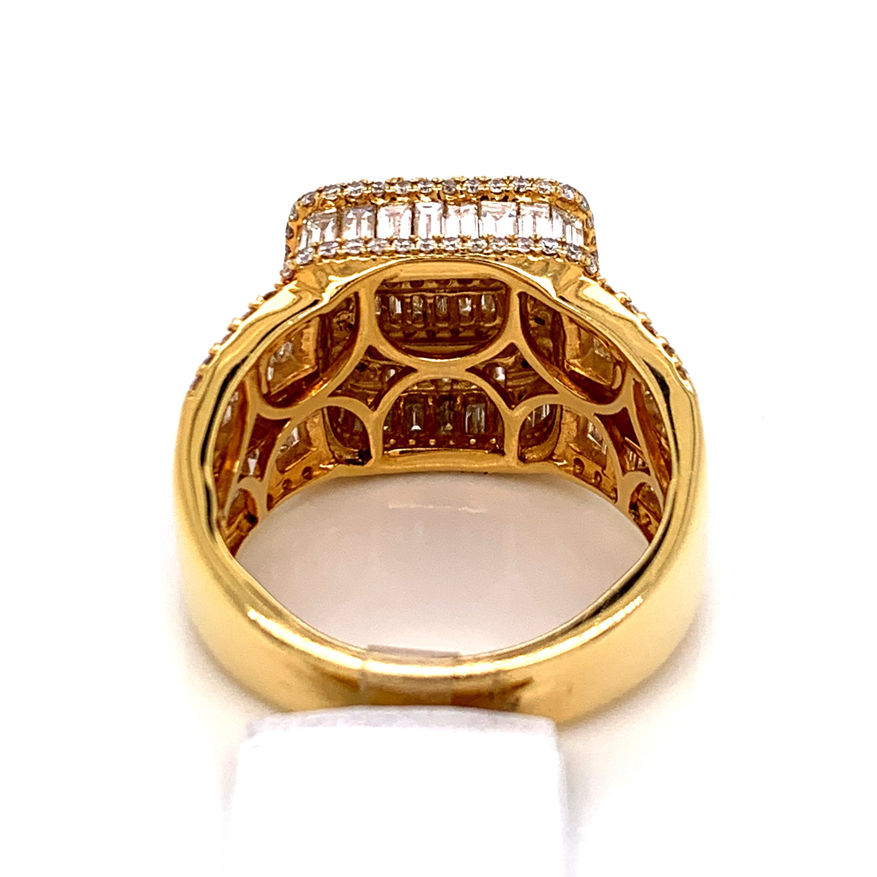 4.28CT Diamond Ring in 14K Gold - White Carat Diamonds 