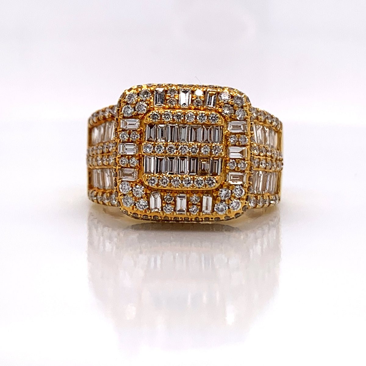 4.28CT Diamond Ring in 14K Gold - White Carat Diamonds 