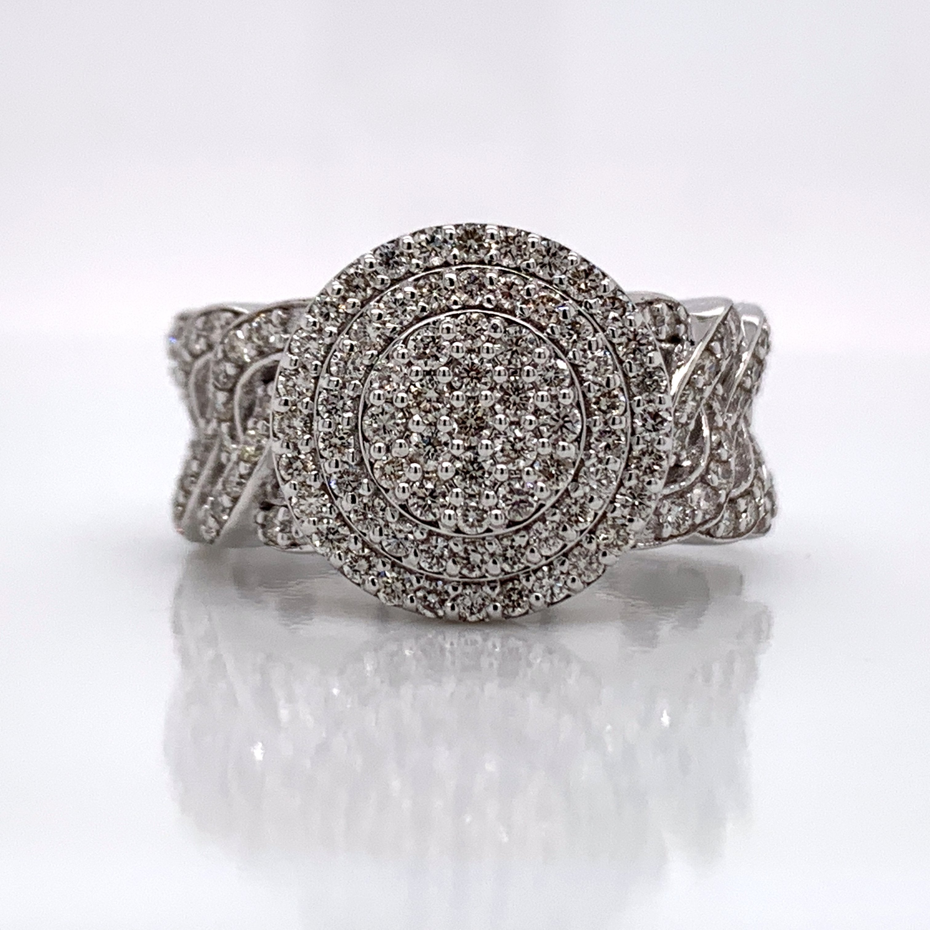 1.62CT Diamond Ring in 14K Gold - White Carat Diamonds 