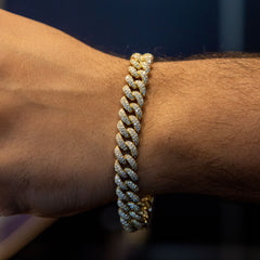 8.00 CT. Diamond Cuban Bracelet in Gold - 10.50mm - White Carat - USA & Canada