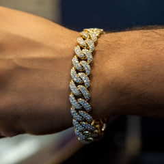 7.00 CT. Diamond Cuban Bracelet in Gold - 11.00mm - White Carat - USA & Canada