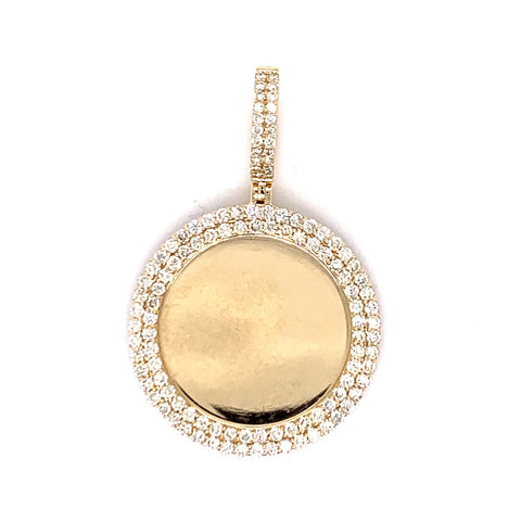 1.50 CT. Diamond Memory Pendant in 10K Gold - White Carat Diamonds 