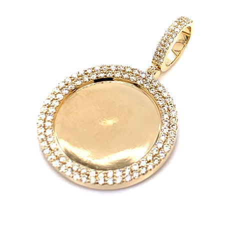 1.50 CT. Diamond Memory Pendant in 10K Gold - White Carat Diamonds 