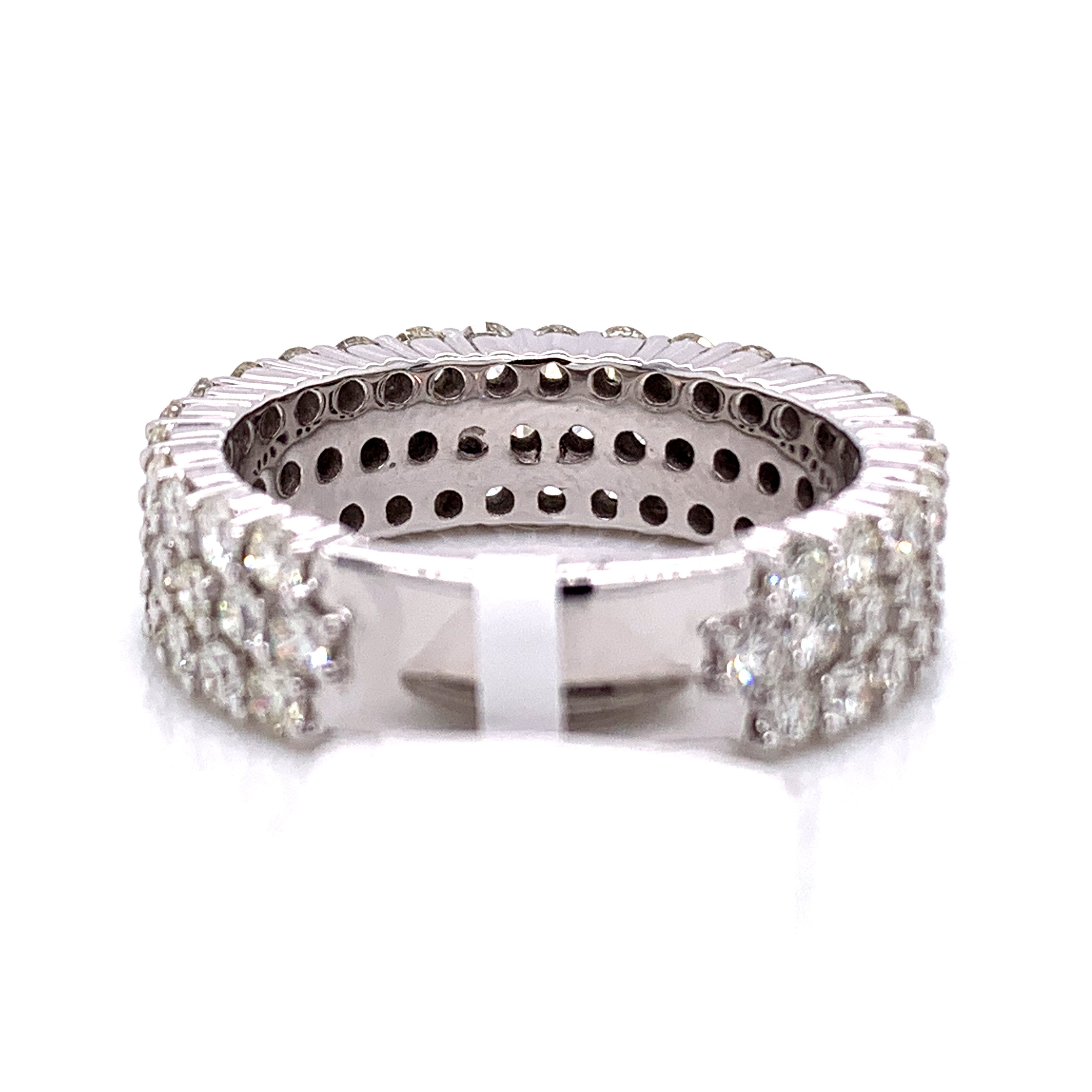 4.50 CT. Diamond Ring in 14K White Gold - White Carat Diamonds 