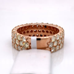 4.00 CT. Diamond Ring in 14K Rose Gold - White Carat Diamonds 