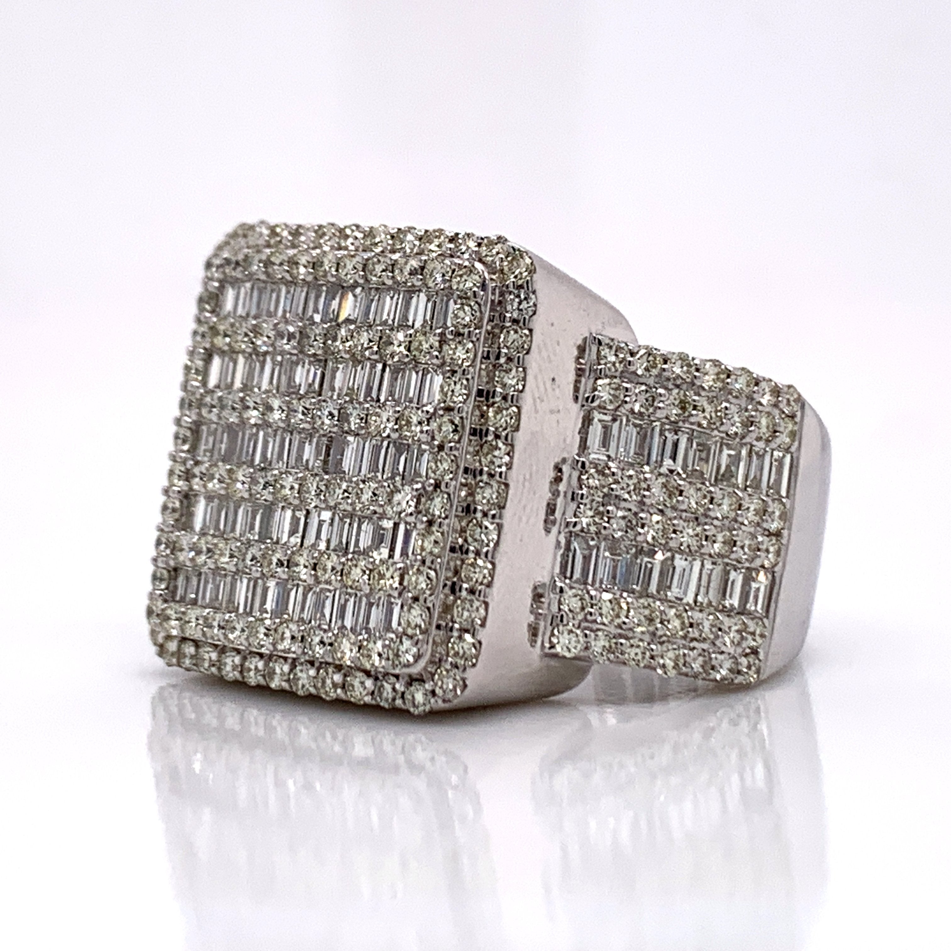 3.50 CT. Diamond Ring in 14K White Gold - White Carat Diamonds 