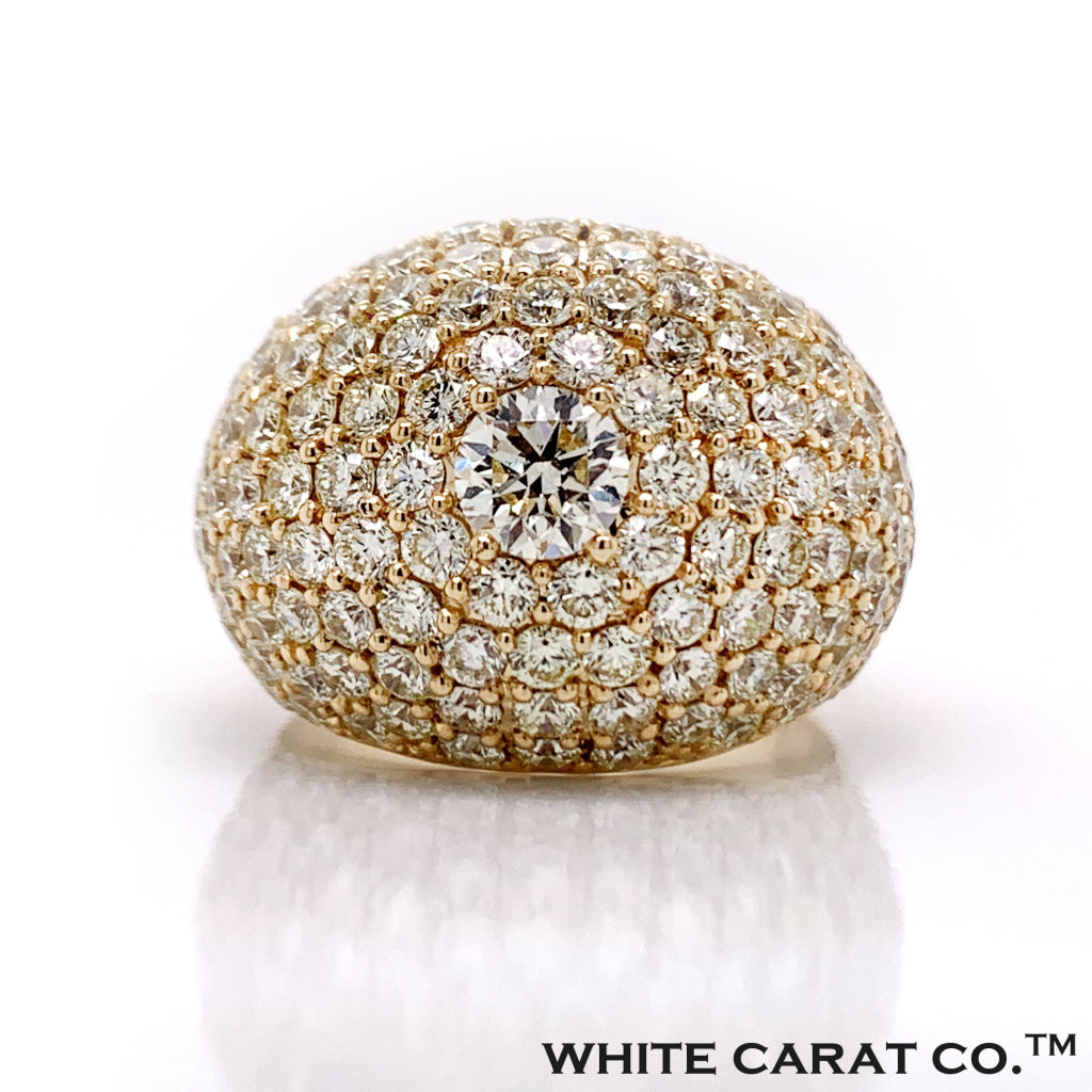 7.00 CT. Diamond Ring Gold 14K - White Carat - USA & Canada