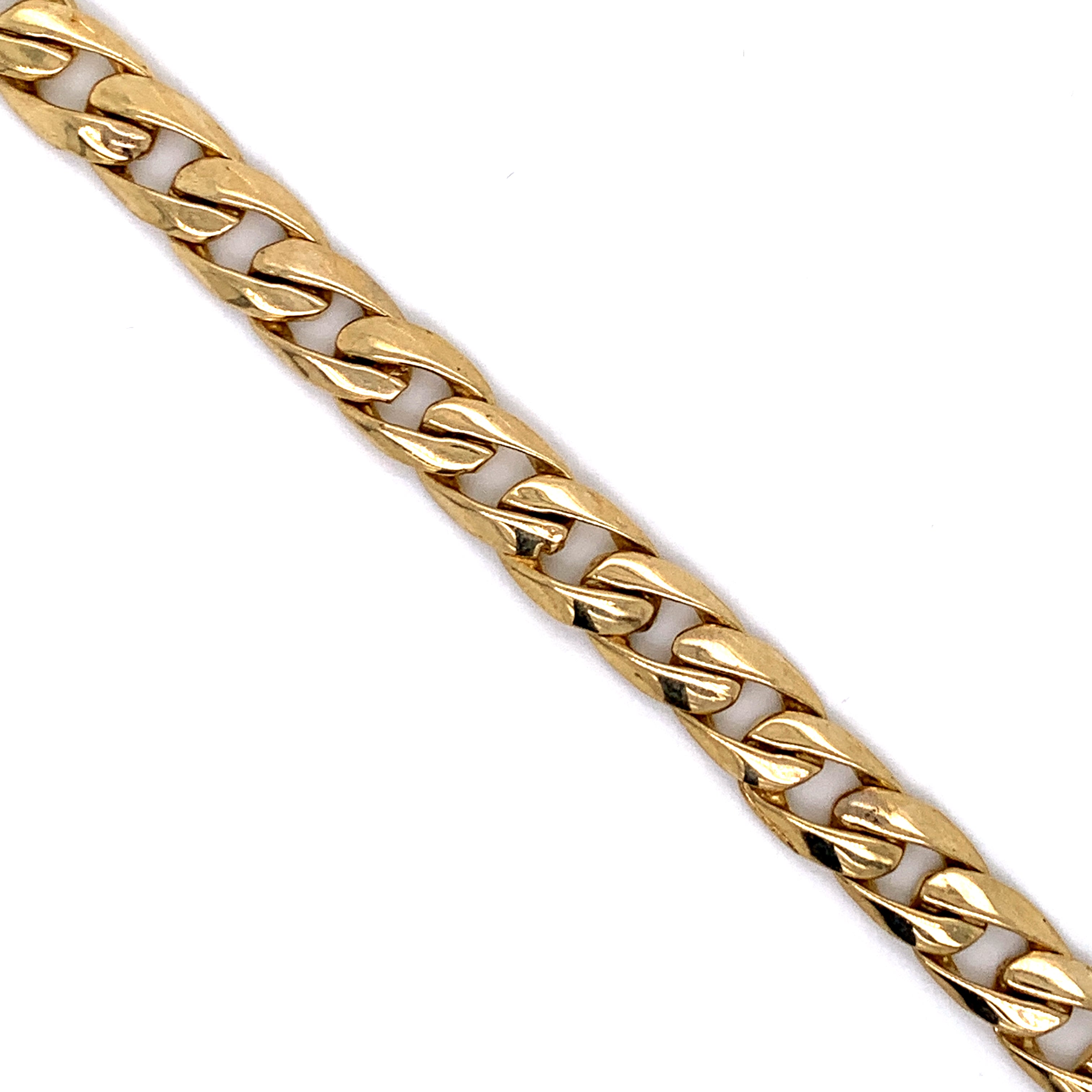 10K Gold Cuban Bracelet (Regular) -7MM - White Carat Diamonds 