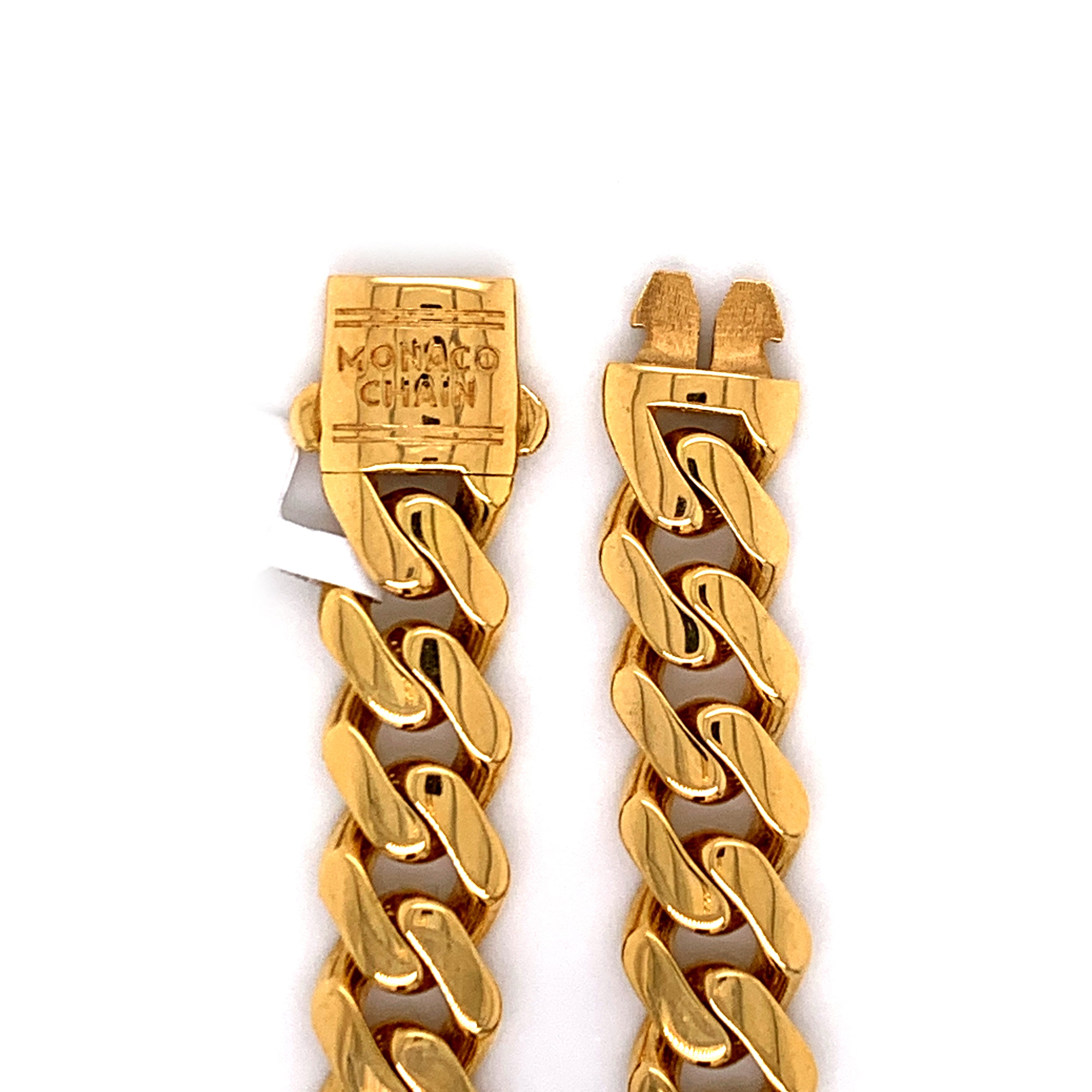 8.5mm Gold Miami Cuban Bracelet (Semi-Solid) 10K - White Carat - USA & Canada