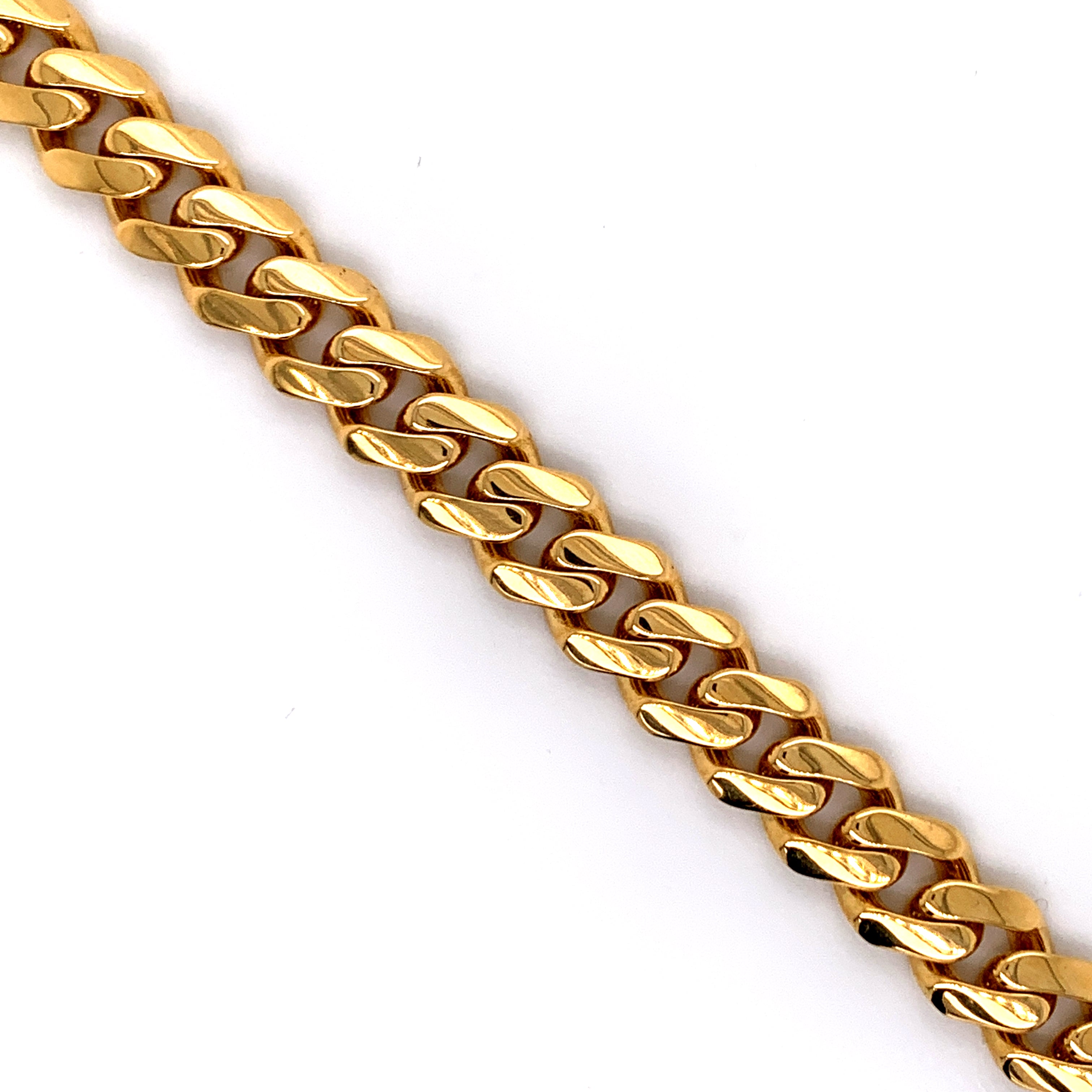 10K Gold Miami Cuban Bracelet (Semi-Solid) -8.5MM - White Carat Diamonds 