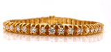 7.00 CT. Diamond Raised Prong Tennis Bracelet in 10K Gold - White Carat Diamonds 