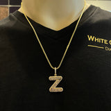 1.00 CT. Diamond Baguette Letter "Z" Pendant in 10K Gold - White Carat - USA & Canada