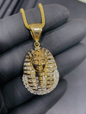 2.50 CT. Diamond Pharaoh Pendant in 10KT Gold - White Carat Diamonds 