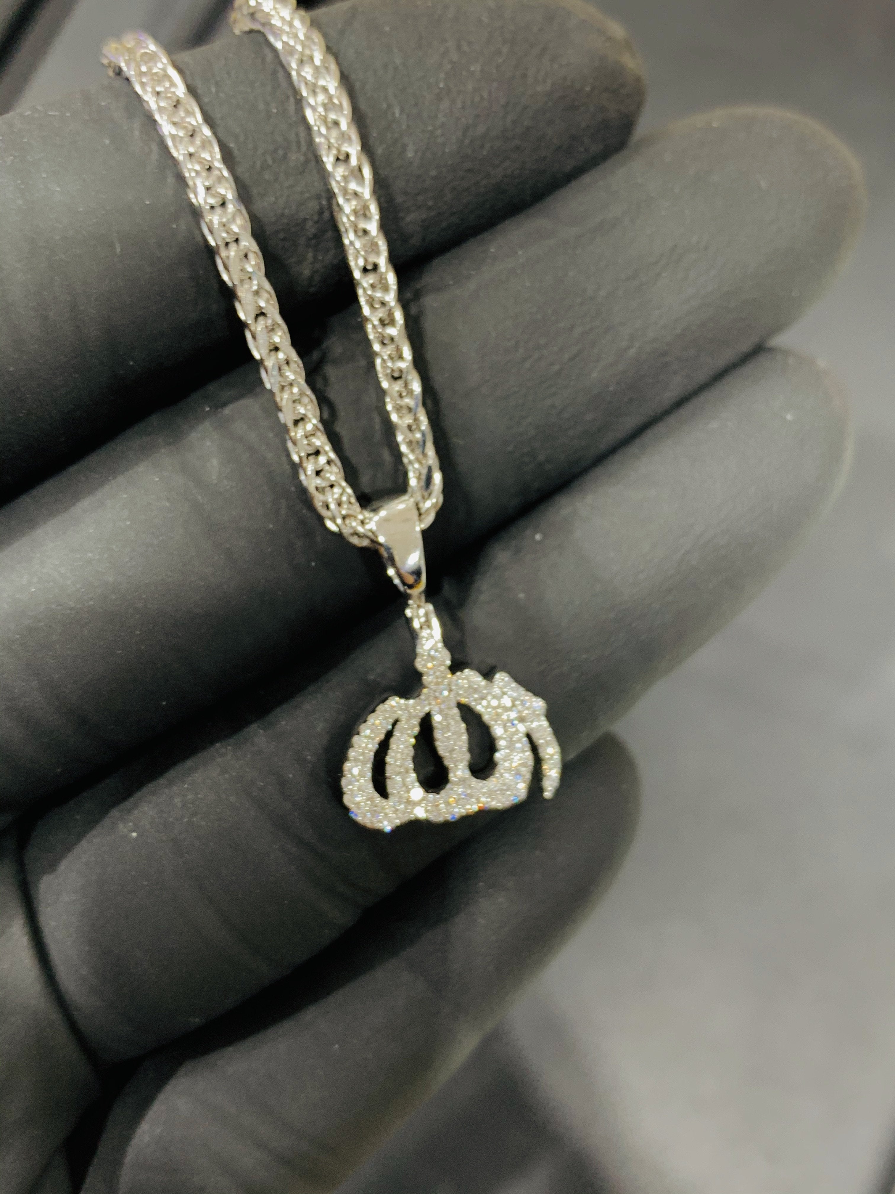 0.75 CT. Diamond Allah Pendant in 10KT White Gold - White Carat Diamonds 