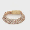 15.00 CT. Diamond Bracelet in Rose and White Gold