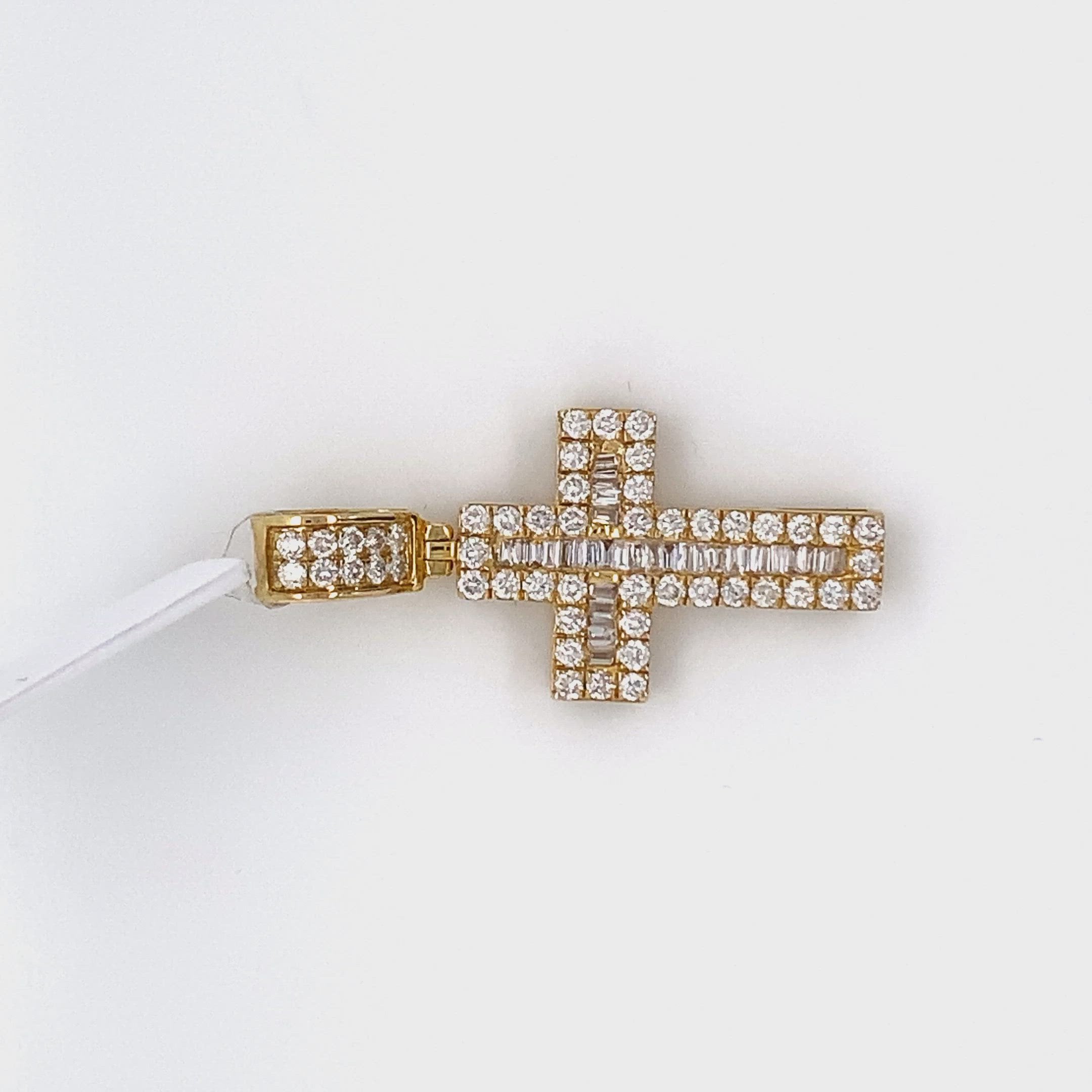0.90 CT. Diamond Cross Pendant