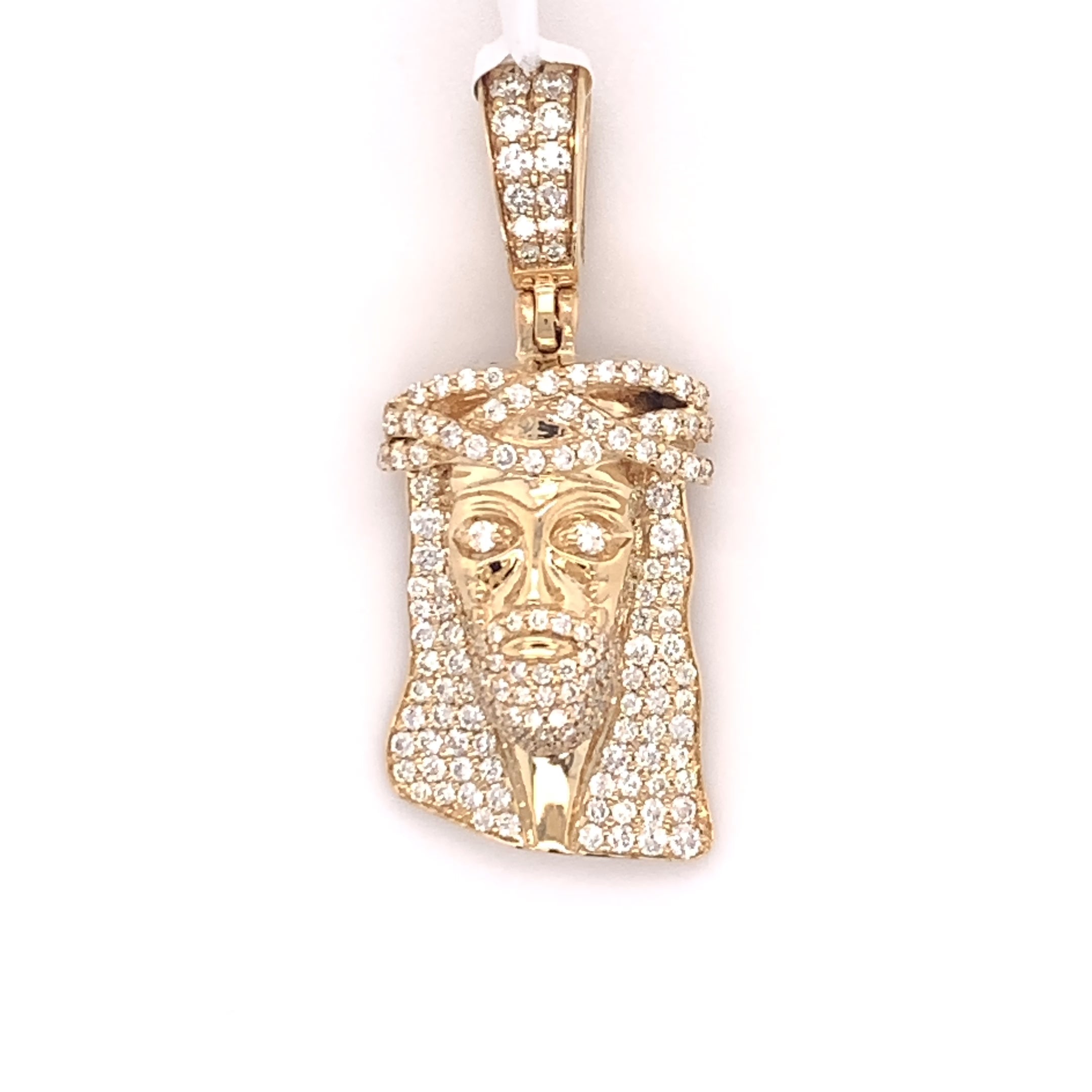 1.50 CT. Diamond Jesus Pendant