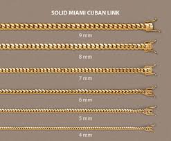 10K Gold Solid Miami Cuban Chain - 9mm - White Carat Diamonds 