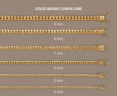 10K Semi-Solid Gold Miami Cuban Bracelet - 6MM - White Carat Diamonds 