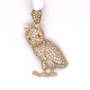 0.95 CT Diamond Owl Pendant
