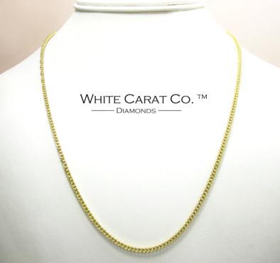 10K Gold Diamond Cut Franco Chain (Regular) - 3mm - White Carat - USA & Canada