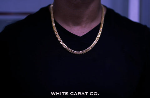 10mm - Elite Miami Cuban Chain in 10K Rose Gold - White Carat - USA & Canada