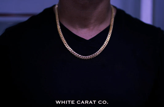 10mm - Elite Miami Cuban Chain in 14K Rose Gold - White Carat - USA & Canada